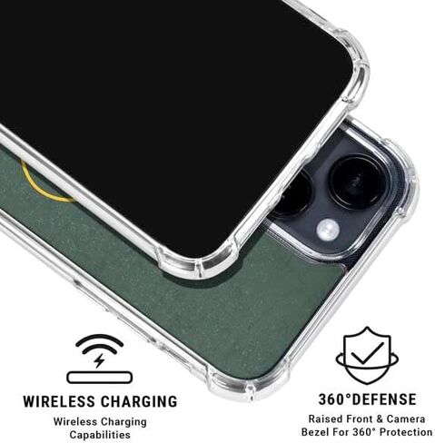 حافظة هاتف Skinit الشفافة متوافقة مع iPhone 14 Plus - تصميم مرخص رسميًا من NFL Green Bay Packers in Saudi Arabia