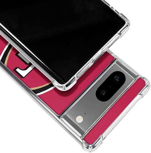 Skinit Clear Phone Case Compatible with Google Pixel 8 - Officially Licensed NFL San Francisco 49ers Large Logo Design in Saudi Arabia