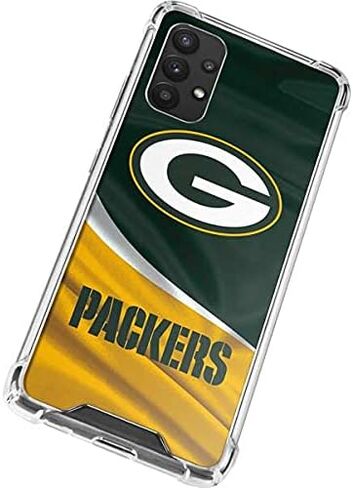 Skinit Clear Phone Case Compatible with Galaxy A32 5G - Officially Licensed NFL Green Bay Packers Design in Saudi Arabia