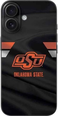 ملصق هاتف Skinit متوافق مع iPhone 16 - تصميم مرخص رسميًا من جامعة ولاية أوكلاهوما OSU Cowboys in Saudi Arabia