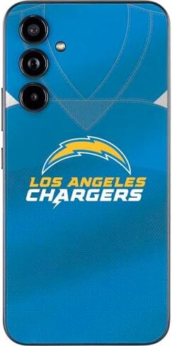 ملصق هاتف Skinit متوافق مع هاتف Samsung Galaxy A54 5G - تصميم جيرسي لفريق Los Angeles Chargers مرخص رسميًا من NFL in Saudi Arabia