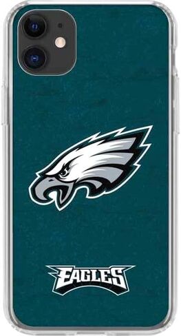 Skinit Clear Phone Case Compatible with iPhone 11 - Officially Licensed NFL Philadelphia Eagles Design in Saudi Arabia