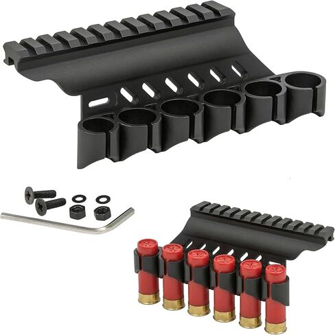 حامل صدفة سرج جانبي من Gotical، 6-PC 12- GA، مضخة عالمية قصيرة/طويلة/ممتدة، لسلسلة Mossberg/Maverick 88 in Kuwait