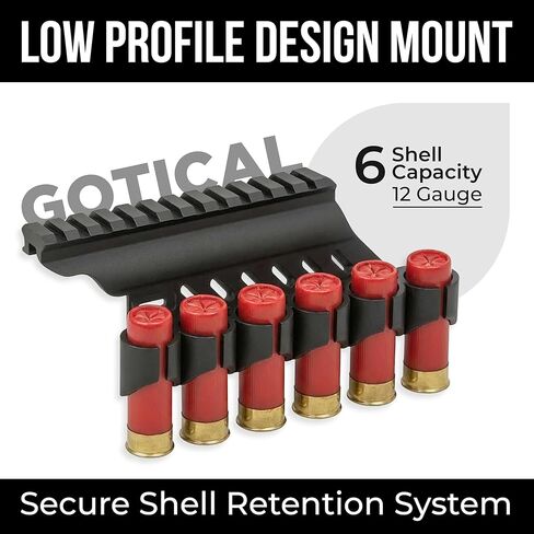 حامل صدفة سرج جانبي من Gotical، 6-PC 12- GA، مضخة عالمية قصيرة/طويلة/ممتدة، لسلسلة Mossberg/Maverick 88 in Kuwait