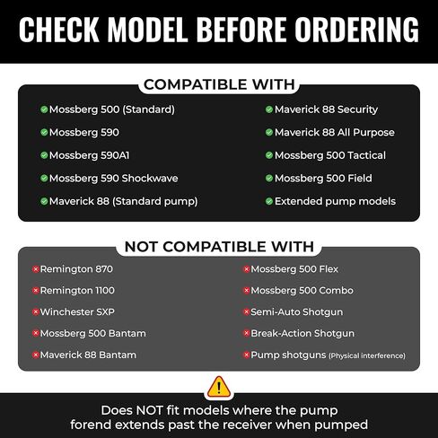 حامل صدفة سرج جانبي من Gotical، 6-PC 12- GA، مضخة عالمية قصيرة/طويلة/ممتدة، لسلسلة Mossberg/Maverick 88 in Kuwait