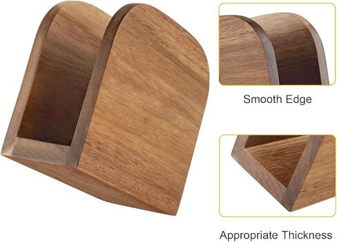 Acacia Wood Napkin Holder for Table, Wooden Napkin Holders for Kitchen, Standing Napkin Dispenser for Kitchen Dining Room Party in Saudi Arabia