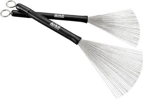 فرش طبلة سلكية قابلة للسحب من AIAS (AW-1) مع مقبض من خشب القيقب للتحكم في التعبير واللعب الديناميكي in Kuwait