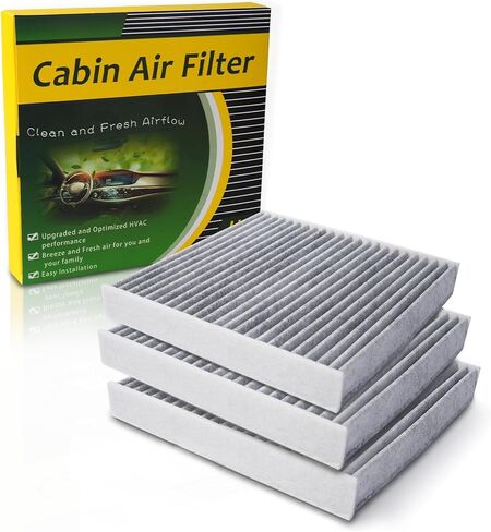 فلتر هواء المقصورة JH966، يناسب 2016-2019 كروز، 2016-2022 كامارو، 2015-2021 كولورادو، 2015-2021 كورفيت، 2018-2022 إكوينوكس، 2021-2022 سوبربان، 2016-2019 فولت، استبدال CF11966، 1335691 4 in Kuwait