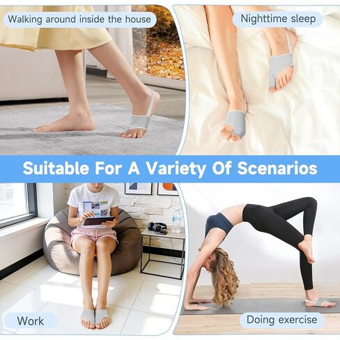 2PCS Bunion Corrector for Women & Men Big Toe, Big Toe Separators, Hammer Toe Straightener, Bunion Pads with Spacers, Hallux Valgus Pain Relief, Comfortable & Breathable for Day/Night in Saudi Arabia