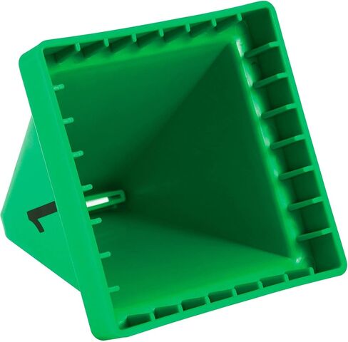 Global Industrial Numbered Pallet Control Cones, Four-Sided, Numbers 1-20, High-Impact Plastic Construction, 4-1/2"L x 4-1/2"W x 4-3/8"H, Green, 20 Pack in Saudi Arabia