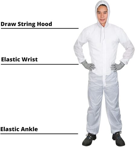 بدلة رش طلاء قابلة لإعادة الاستخدام من النايلون الأبيض من كولاد in Kuwait