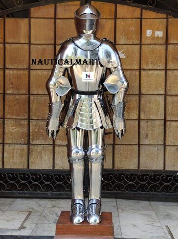 بدلة فارس يمكن ارتداؤها في العصور الوسطى كاملة من الدروع المقتنيات زي الدرع (بدلة كاملة من الدروع) in Kuwait