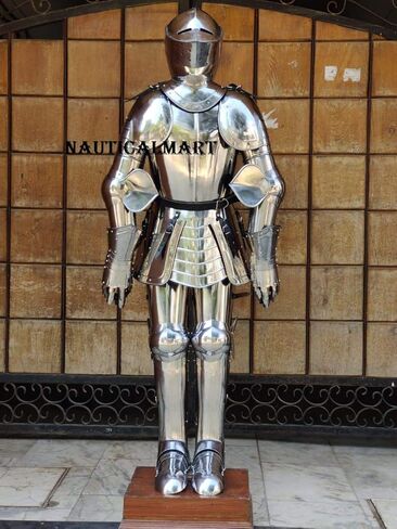 بدلة فارس يمكن ارتداؤها في العصور الوسطى كاملة من الدروع المقتنيات زي الدرع (بدلة كاملة من الدروع) in Kuwait