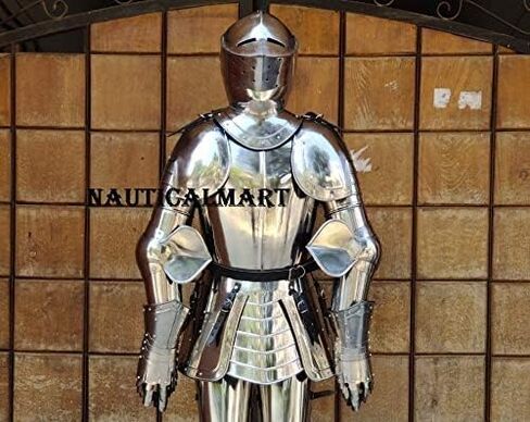 بدلة فارس يمكن ارتداؤها في العصور الوسطى كاملة من الدروع المقتنيات زي الدرع (بدلة كاملة من الدروع) in Kuwait