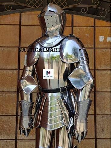 بدلة فارس يمكن ارتداؤها في العصور الوسطى كاملة من الدروع المقتنيات زي الدرع (بدلة كاملة من الدروع) in Kuwait