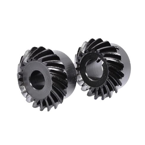 Steel Heavy Duty Motor Pinion Gear Spiral Bevel Gear Steel 1.5M 25/30 Teeth Left-Hand and Right-Hand Keyway(14mm Keyway bore 5mm-30 Teeth) in Saudi Arabia