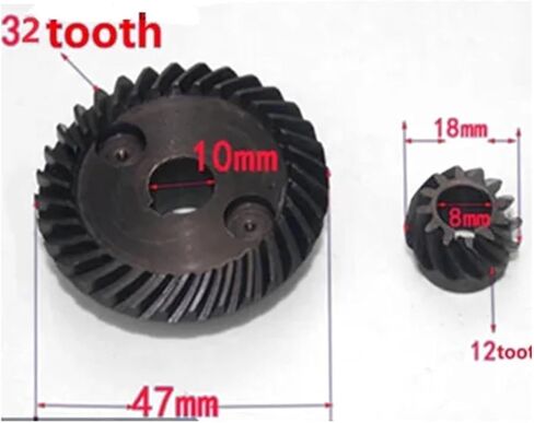 Steel Heavy Duty Motor Pinion Gear 100 Angle Grinder Gear Imitation 9523 Pinion Grinding Gears 32 Teeth 12 Repair Parts in Saudi Arabia