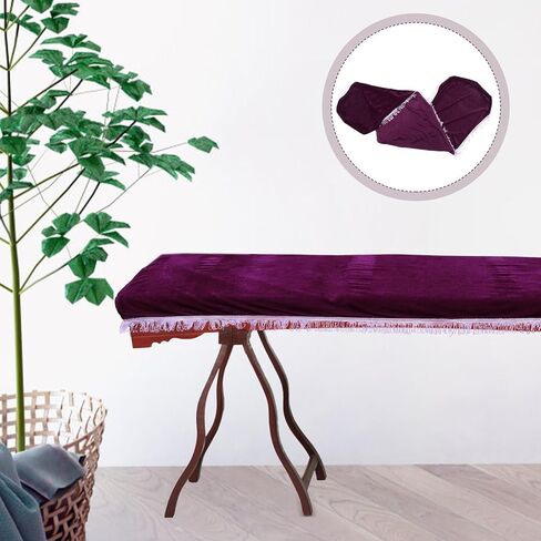 غطاء غبار SUPVOX البنفسجي Pleuche Guzheng مع شرابة قماش Guzheng القديم الواقي للآلات الشعبية ديكور مرن للسفر والتخزين in Kuwait