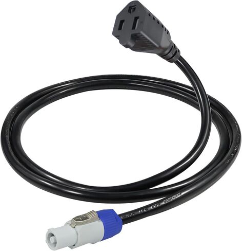 3FT NEMA 5-15R to PowerCon Power Cable Cord,15A NAC3FCB Waterproof PowerCon Male Connector,3Prong Extension Cord for Stage Light/LED Screen (SJTW 16AWG) in Kuwait