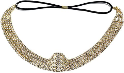 DouuYuhet Gold Head Chain for Women Girls Vintage Crystal Headpieces Boho Festival Egyptian Renaissance Head Chain Headpiece for Wedding Prom Birthday Party in Saudi Arabia