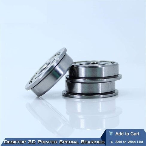 TMP1105 محامل كروية شفة للطابعة المكتبية ثلاثية الأبعاد محمل جلبة خاص F625ZZ 5X16X5mm F625 لأجزاء Kossel Prusa i3 in Saudi Arabia