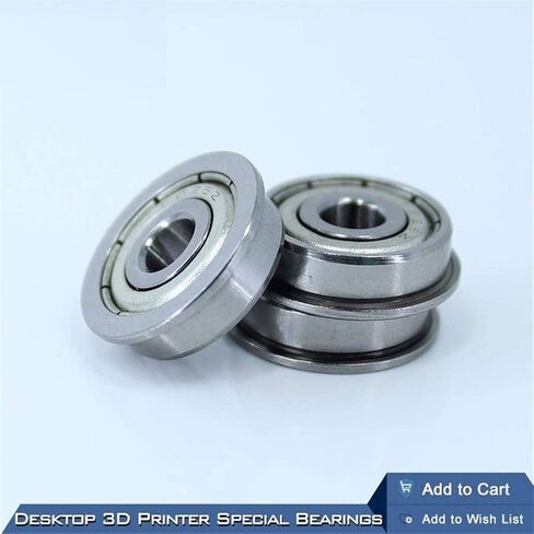 TMP1105 محامل كروية شفة للطابعة المكتبية ثلاثية الأبعاد محمل جلبة خاص F625ZZ 5X16X5mm F625 لأجزاء Kossel Prusa i3 in Saudi Arabia