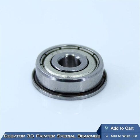 TMP1105 محامل كروية شفة للطابعة المكتبية ثلاثية الأبعاد محمل جلبة خاص F625ZZ 5X16X5mm F625 لأجزاء Kossel Prusa i3 in Saudi Arabia