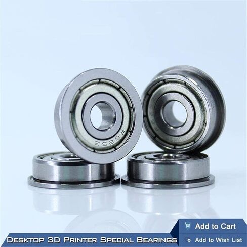 TMP1105 محامل كروية شفة للطابعة المكتبية ثلاثية الأبعاد محمل جلبة خاص F625ZZ 5X16X5mm F625 لأجزاء Kossel Prusa i3 in Saudi Arabia