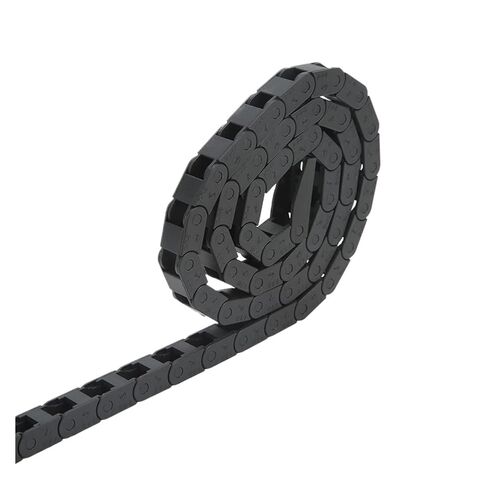 7X7mm سلسلة الكابلات البلاستيكية 1 متر أسود سحب سلسلة كابل سلك الناقل مطحنة آلة in Saudi Arabia
