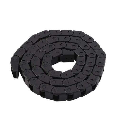 R28 Cable Drag Chain Wire Carrier 10 * 10mm 14 * 17mm L1000mm with End Connectors for Router Machine Tools Black in Saudi Arabia