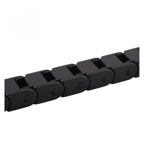 R28 Cable Drag Chain Wire Carrier 10 * 10mm 14 * 17mm L1000mm with End Connectors for Router Machine Tools Black in Saudi Arabia