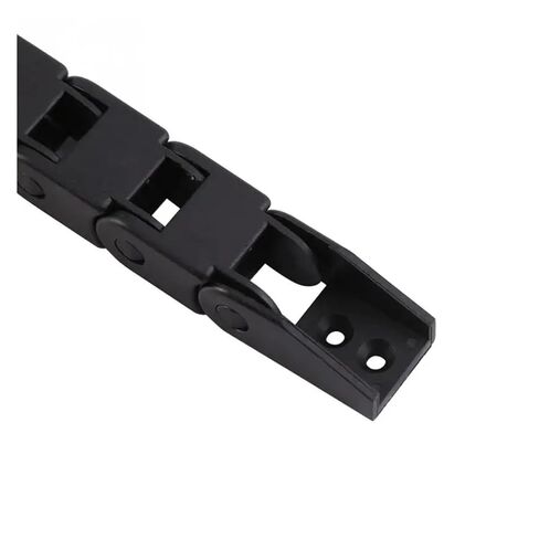 R28 Cable Drag Chain Wire Carrier 10 * 10mm 14 * 17mm L1000mm with End Connectors for Router Machine Tools Black in Saudi Arabia