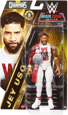 WWE Main Event Series Champions 15 سم مجسم شخصية Jey Uso + حزام in Saudi Arabia