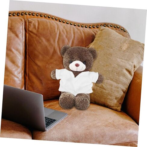 Plush Bear Robe Dolls Adorable Mini Doll Clothes for Dress Up Soft Bath Robe and Playtime Fun in Saudi Arabia