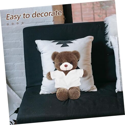 Plush Bear Robe Dolls Adorable Mini Doll Clothes for Dress Up Soft Bath Robe and Playtime Fun in Saudi Arabia