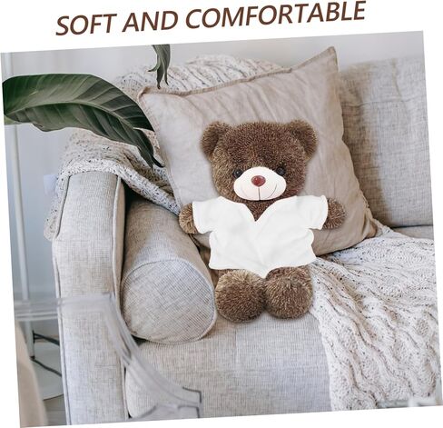 Plush Bear Robe Dolls Adorable Mini Doll Clothes for Dress Up Soft Bath Robe and Playtime Fun in Saudi Arabia