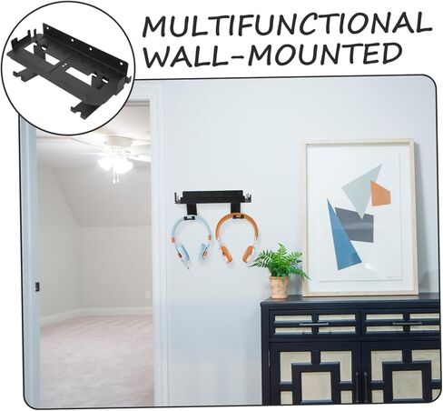 حامل وحدة التحكم في الألعاب، حامل سماعة الرأس، حامل جداري لوحدة التحكم Vr Goggles، وحدة تخزين مدمجة أنيقة in Kuwait