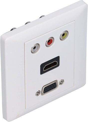 مقبس جداري للصوت والفيديو، دعم دقة 1080 بكسل، مادة ABS للتأثير، لتثبيت المسرح المنزلي HDTV 3D DVD in Kuwait