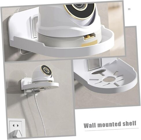 Bathroom Wall Shelves Wall-Mounted Storage Rack Monitor Holder Webcam Stand Security Camera Mount Elegant Design in Kuwait