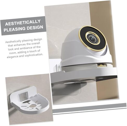 Bathroom Wall Shelves Wall-Mounted Storage Rack Monitor Holder Webcam Stand Security Camera Mount Elegant Design in Kuwait