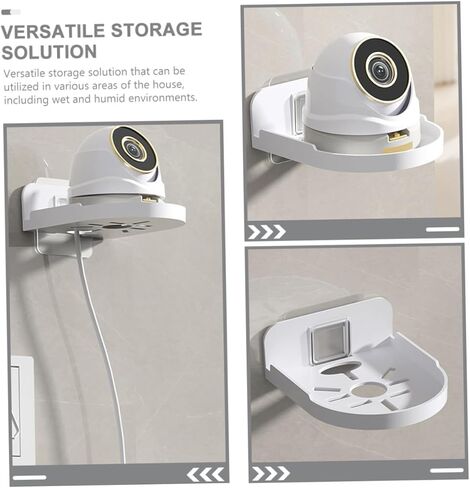 Bathroom Wall Shelves Wall-Mounted Storage Rack Monitor Holder Webcam Stand Security Camera Mount Elegant Design in Kuwait