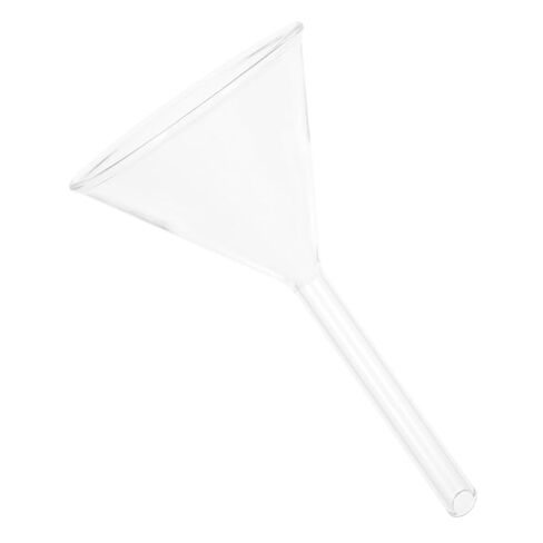 LIFKOME Glass Funnel for Laboratory Use Wide Mouth High Stability Triangle Filter for Filtration and Liquid Transfer Thermal Shock Easy to Clean in Saudi Arabia