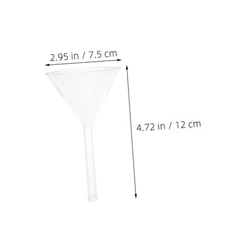 LIFKOME Glass Funnel for Laboratory Use Wide Mouth High Stability Triangle Filter for Filtration and Liquid Transfer Thermal Shock Easy to Clean in Saudi Arabia