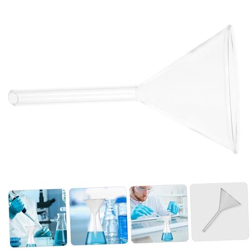 LIFKOME Glass Funnel for Laboratory Use Wide Mouth High Stability Triangle Filter for Filtration and Liquid Transfer Thermal Shock Easy to Clean in Saudi Arabia