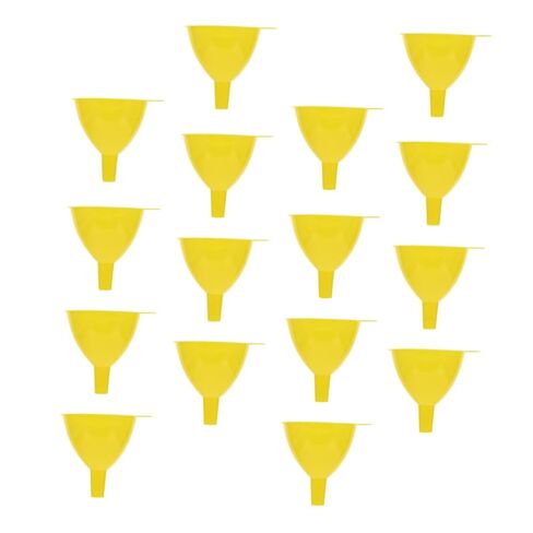Zerodeko 16Pcs Laboratory Plastic Funnel Wide Mouth Scientific Funnels for Experiments Lightweight and Portable Design for Classroom and Home Use in Saudi Arabia