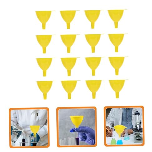 Zerodeko 16Pcs Laboratory Plastic Funnel Wide Mouth Scientific Funnels for Experiments Lightweight and Portable Design for Classroom and Home Use in Saudi Arabia