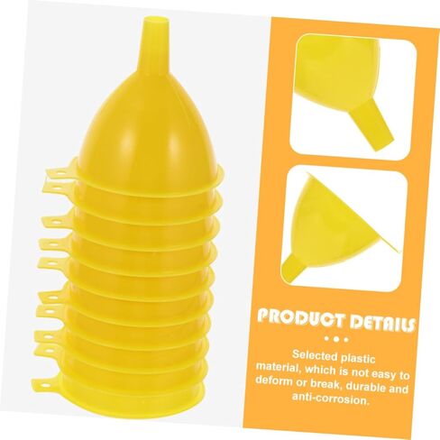 Zerodeko 16Pcs Laboratory Plastic Funnel Wide Mouth Scientific Funnels for Experiments Lightweight and Portable Design for Classroom and Home Use in Saudi Arabia
