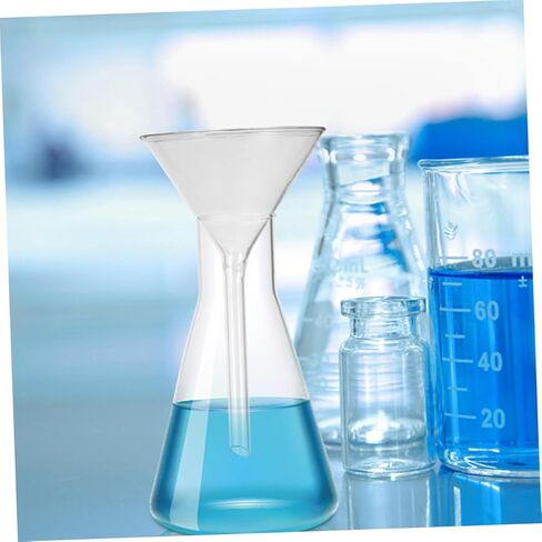 Cabilock Glass Funnel Wide Mouth for Laboratory Use High Stability Liquid Transfer Chemical Filtration Easy to Clean and Store in Saudi Arabia