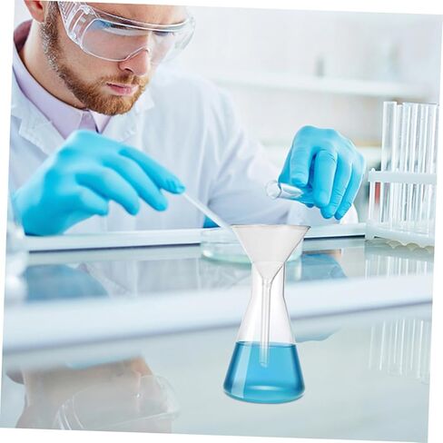 Cabilock Glass Funnel Wide Mouth for Laboratory Use High Stability Liquid Transfer Chemical Filtration Easy to Clean and Store in Saudi Arabia
