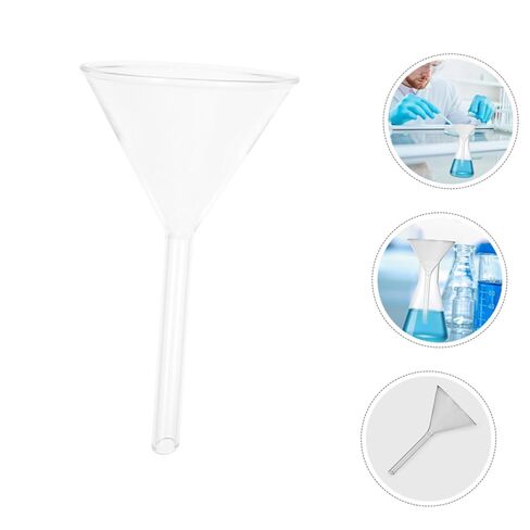 Cabilock Glass Funnel Wide Mouth for Laboratory Use High Stability Liquid Transfer Chemical Filtration Easy to Clean and Store in Saudi Arabia